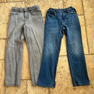 Boy Gray and Blue Jeans